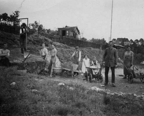Landesk. Gemeinschaft Hohenstein-Ernstthal 1931 - Das Gelände am Kroatenweg wird erworben und die Bauvorbereitungen beginnen