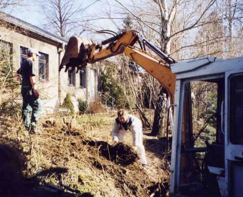 Landesk. Gemeinschaft Hohenstein-Ernstthal 2003 - Umbau und Neubau: Geländevorbereitung